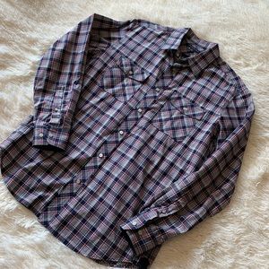 Men’s plaid button up || banana republic|| Large
